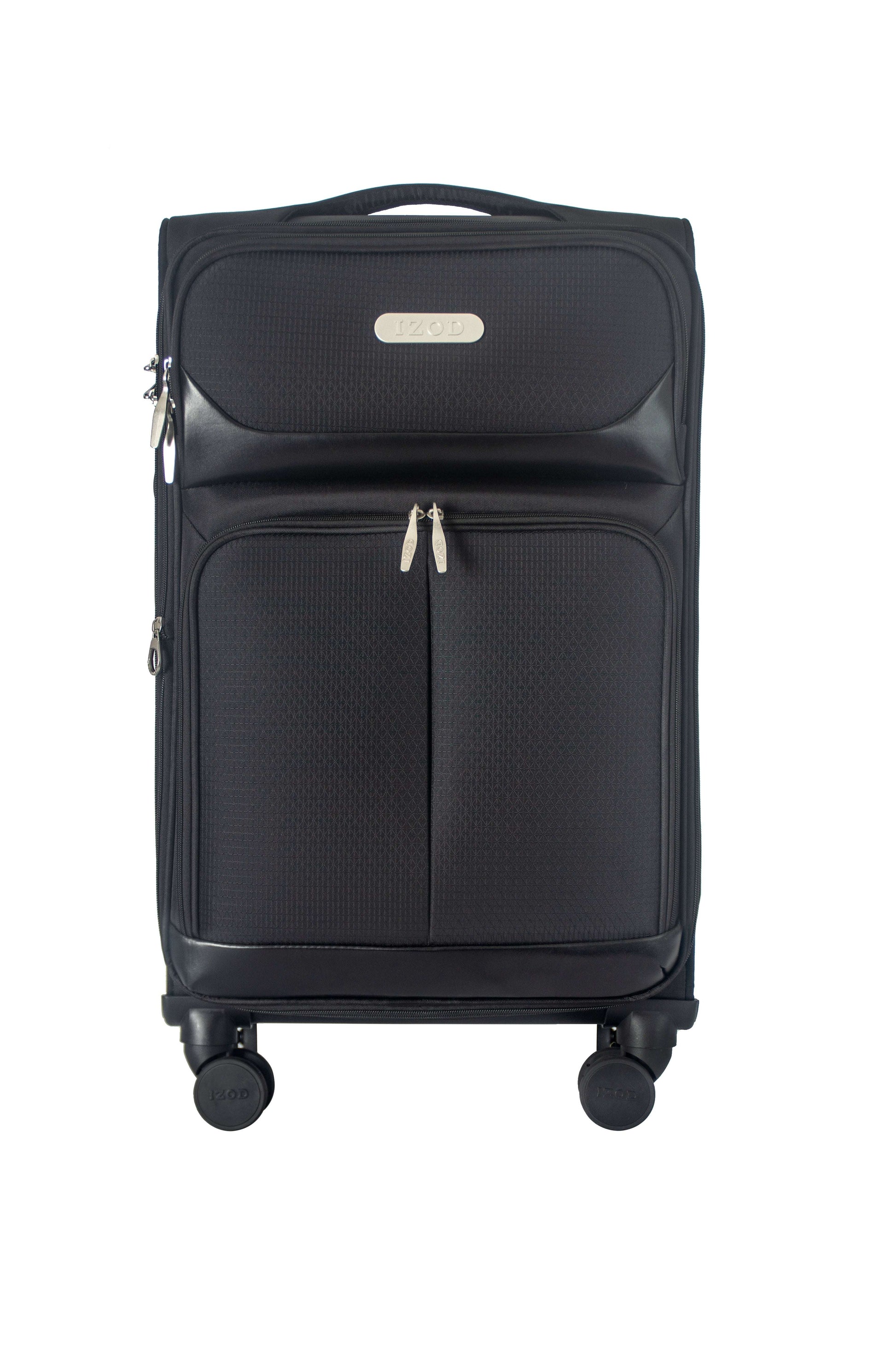 IZOD Ocean Soft Shell Lightweight Expandable 360 Dual Spinning Wheels Combo Lock 28", 24", 20" 3 Piece Luggage Set