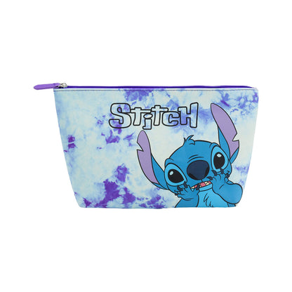 Disney Stitch Tie Dye Purple Wedge Cosmetic Bag - Stiles Supply Co.