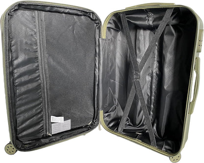 IZOD Regina Expandable Hard shell Lightweight 3 Piece Luggage Set - Stiles Supply Co.