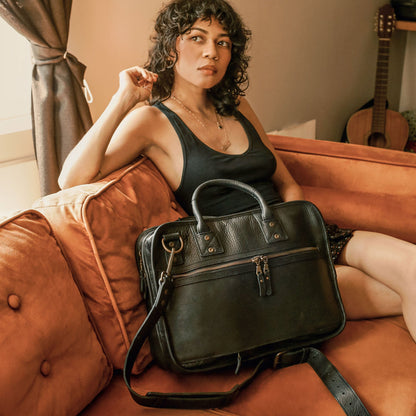 Will Leather Goods Hank Double Zip Briefcase