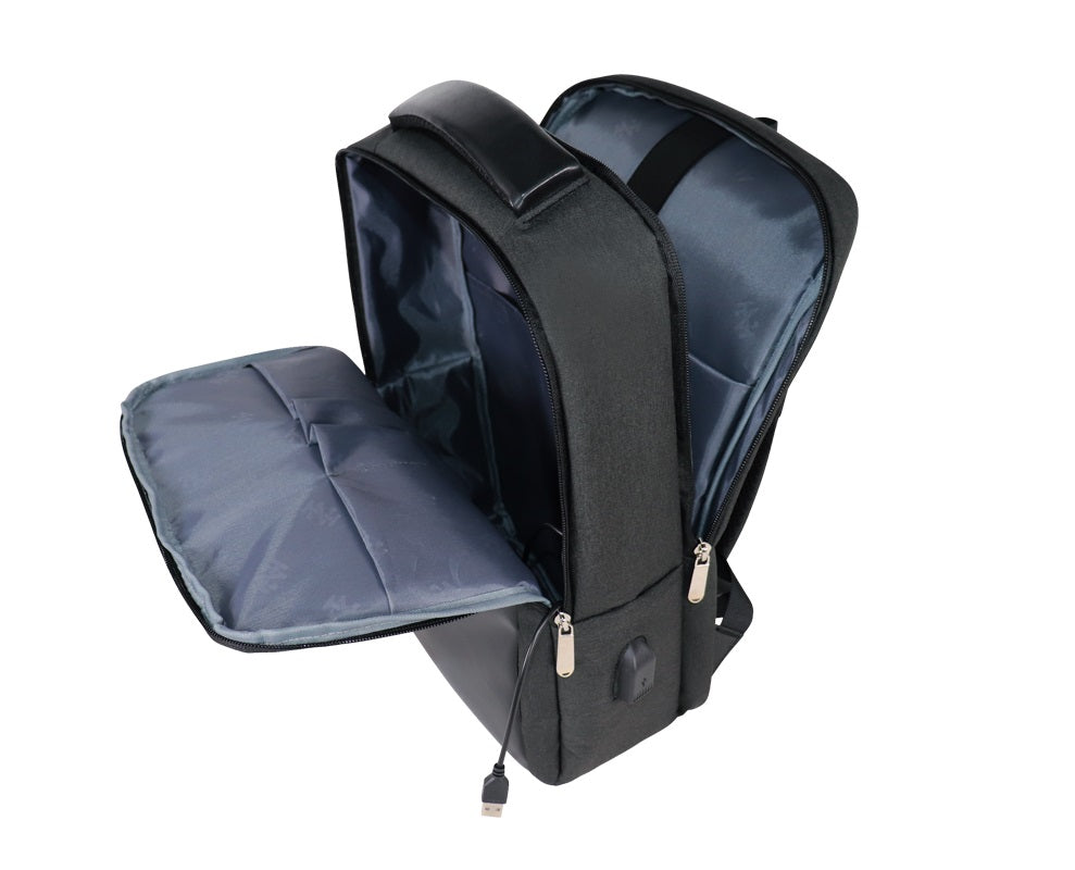 IZOD Penn Slim Durable Laptop Backpack USB Charging Port - Stiles Supply Co.