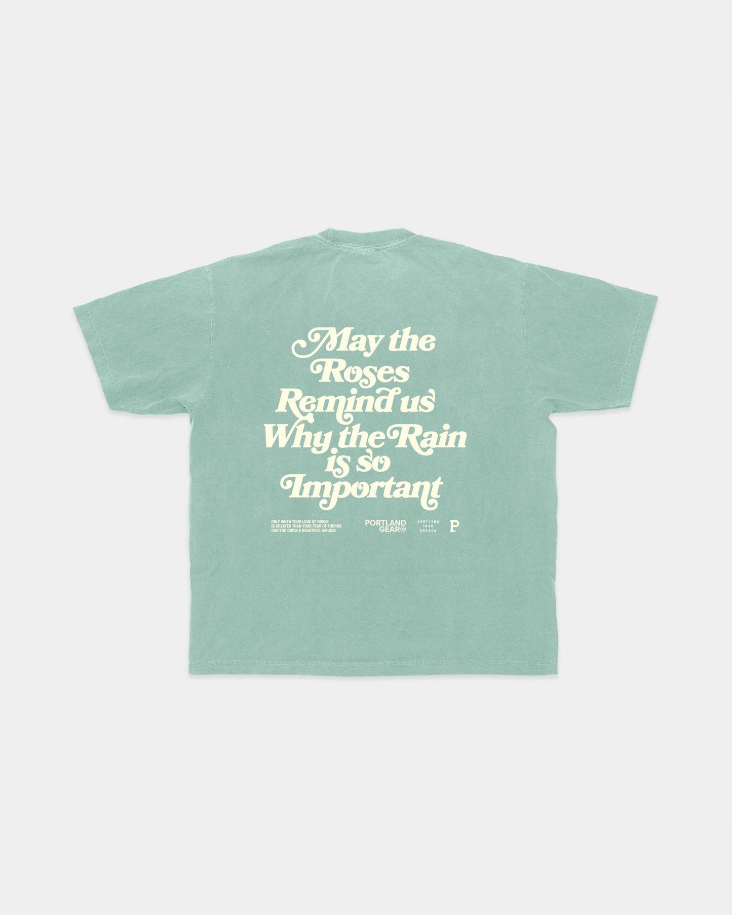 All-American Slogan Tee - Pacific Green