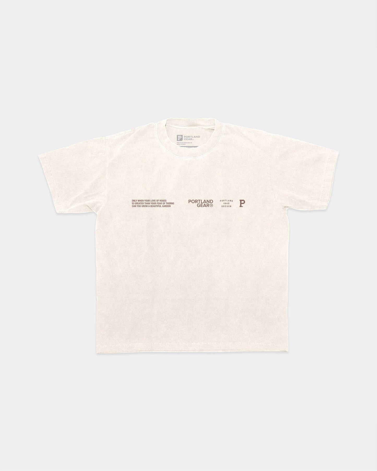 All-American Slogan Tee - Cream