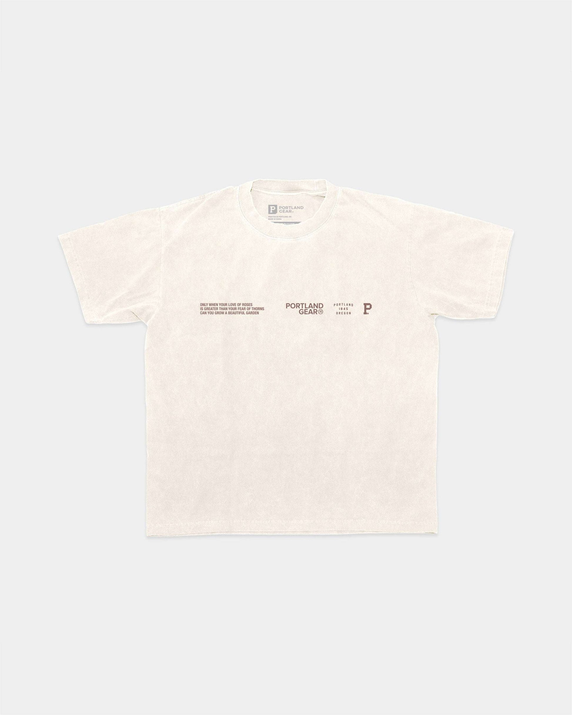 All-American Slogan Tee - Cream