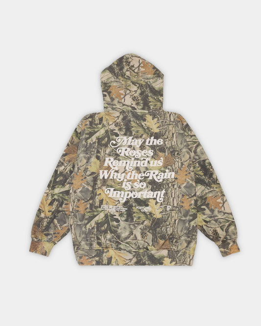 Portland Gear Sueded Slogan Hoodie - Camo