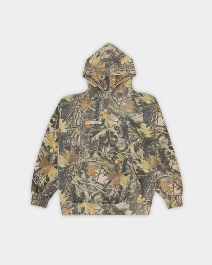 Sueded Slogan Hoodie - Camo