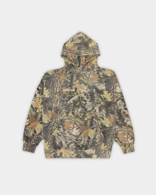 Sueded Slogan Hoodie - Camo