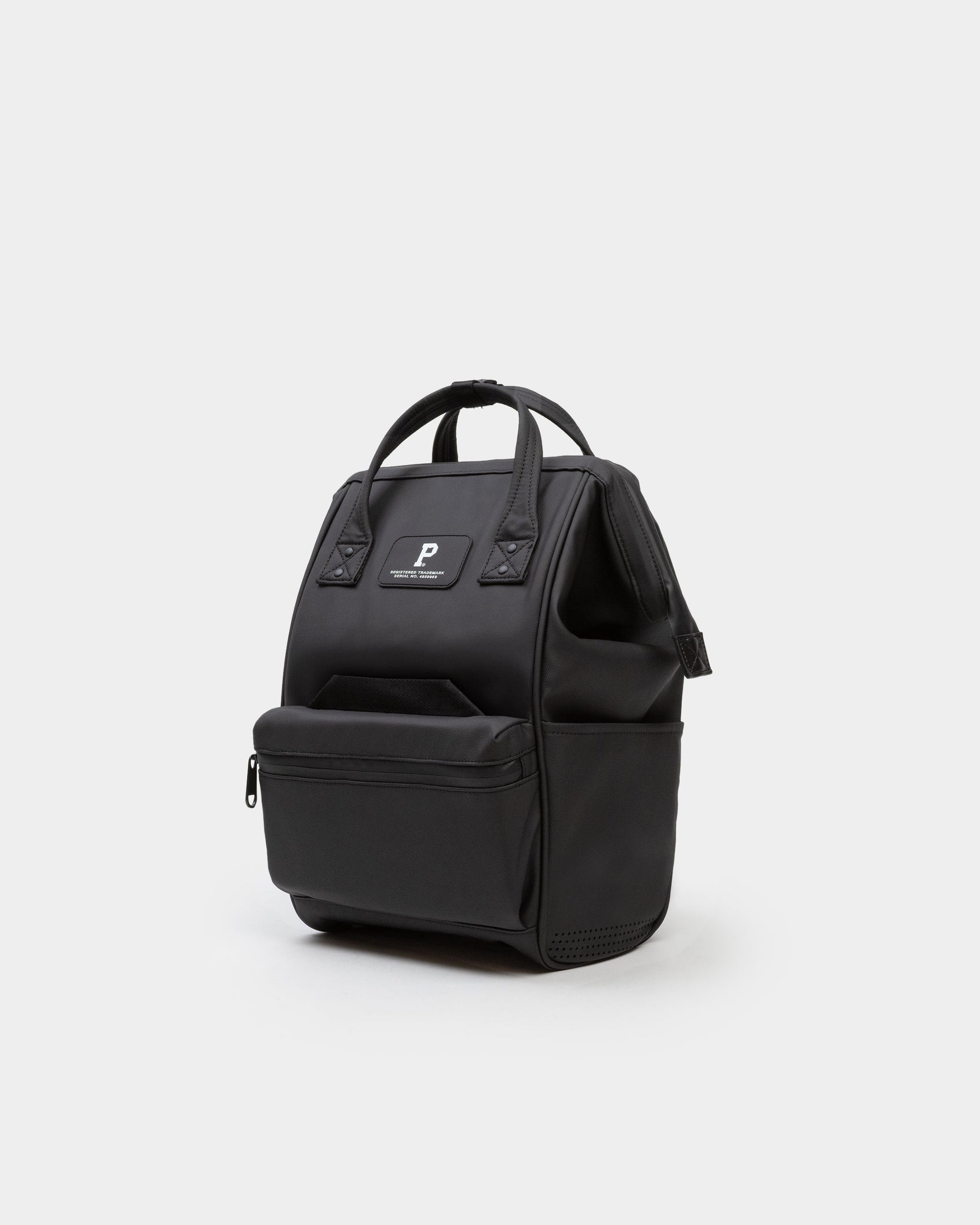 Portland Gear Cascade Compact Backpack angled view in Black