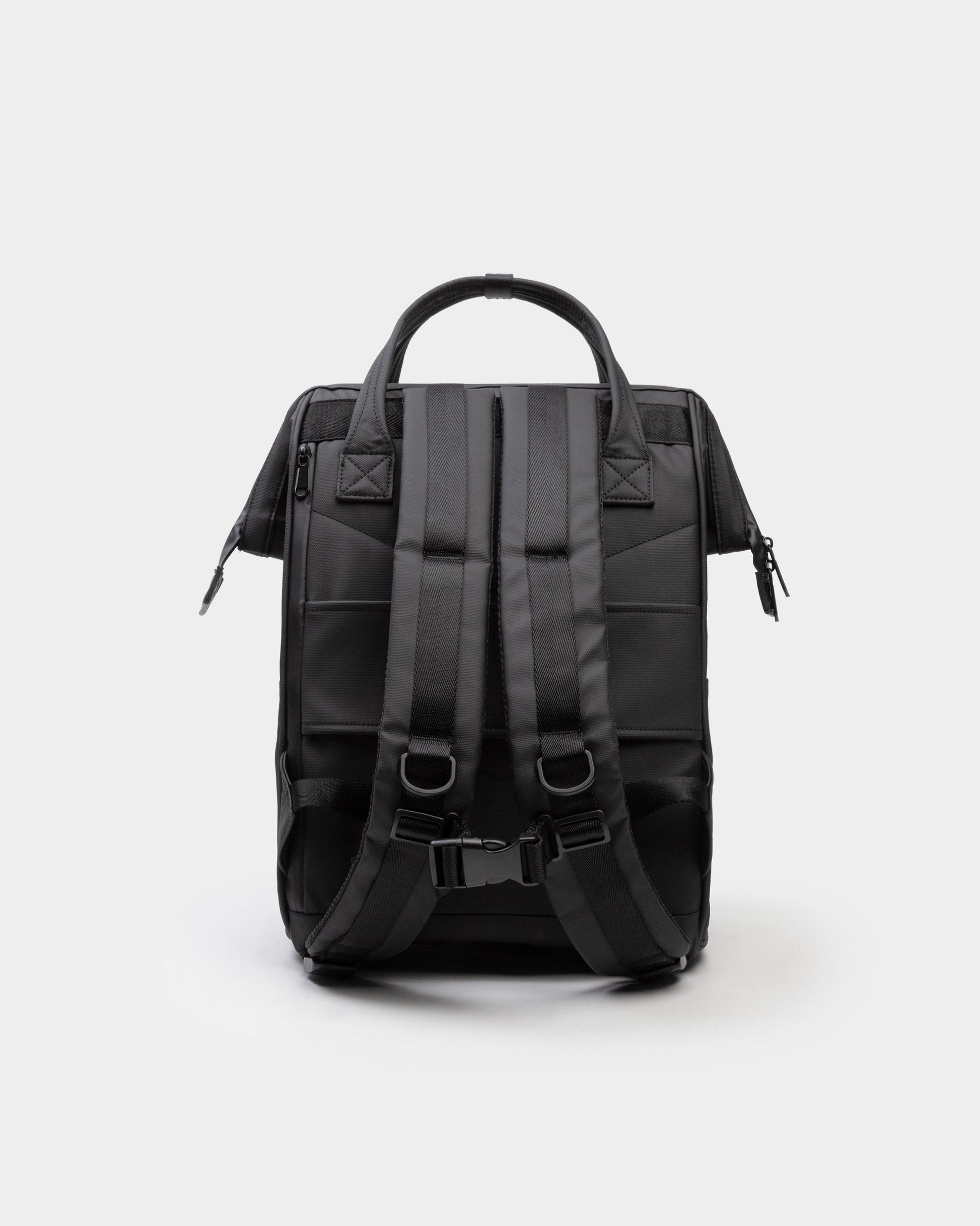 Portland Gear Cascade Weatherproof Backpack 21L back view in Black