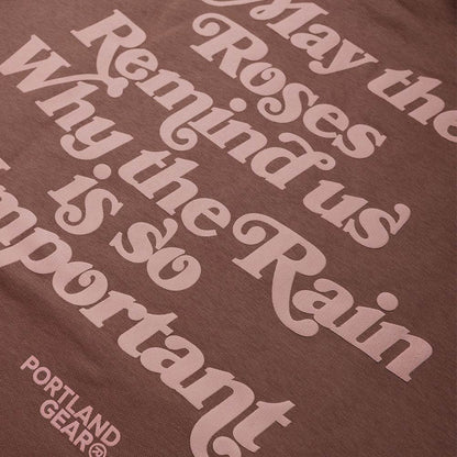 Portland Gear Women's Sueded Slogan Hoodie - Hazy Pink