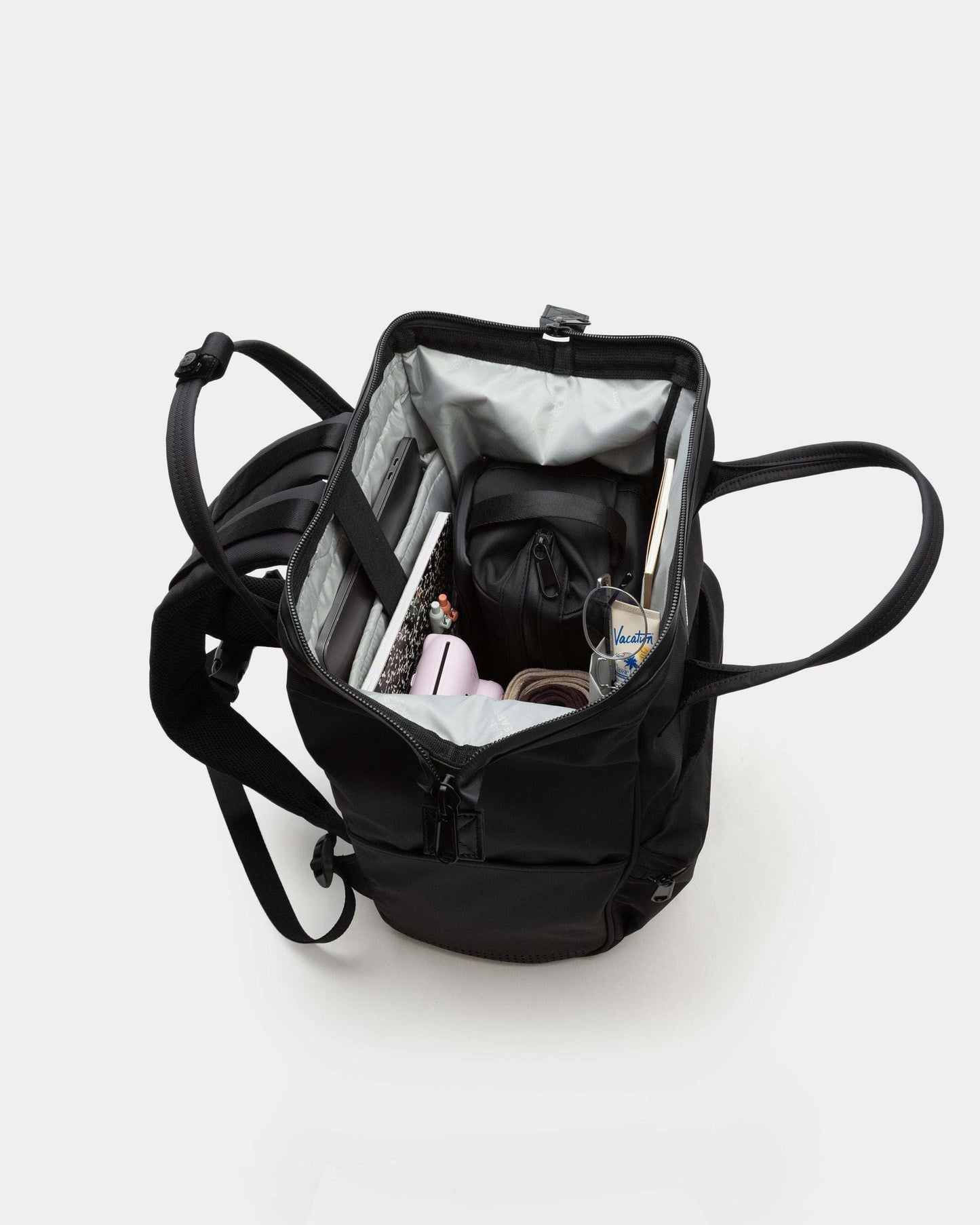Portland Gear Cascade Weatherproof Backpack 21L staged in Black