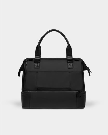 Portland Gear Cascade Weekender Compact back view in Black