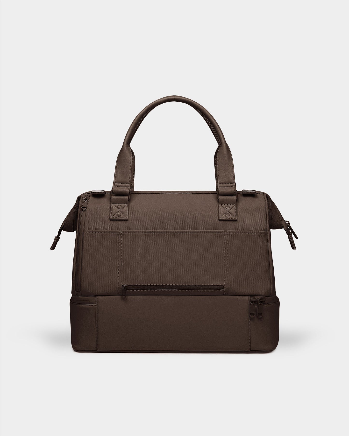 Portland Gear Cascade Weekender Compact back view in Chocolate