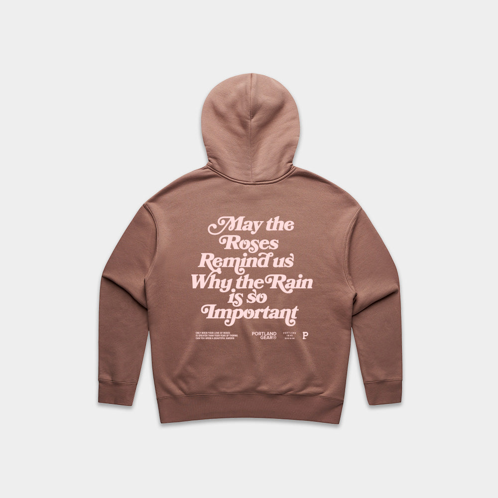 Portland Gear Women's Sueded Slogan Hoodie - Hazy Pink