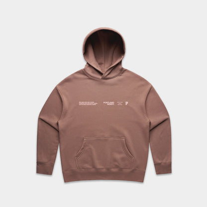 Portland Gear Women's Sueded Slogan Hoodie - Hazy Pink