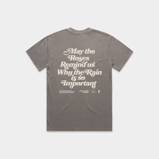 Women's HeavyKnit Slogan Tee - Dark Grey - Stiles Supply Co.