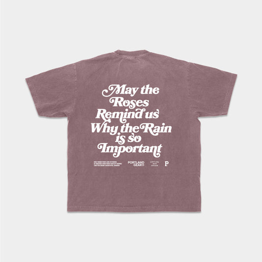 All-American Slogan Tee - Mauve - Stiles Supply Co.
