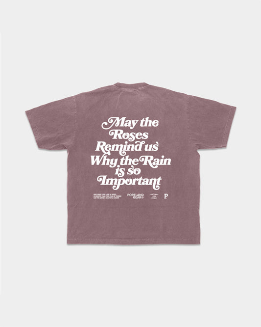All-American Slogan Tee - Mauve