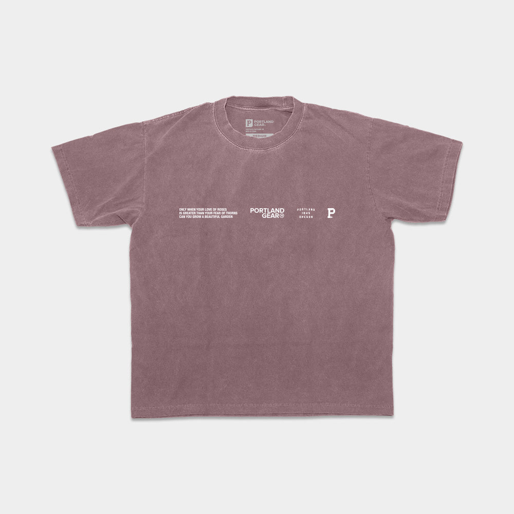All-American Slogan Tee - Mauve - Stiles Supply Co.