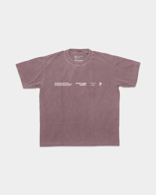 All-American Slogan Tee - Mauve
