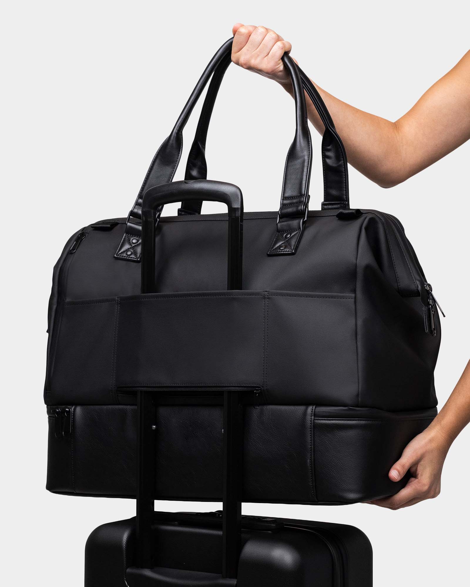 Portland Gear Cascade Weekender on luggage in Black