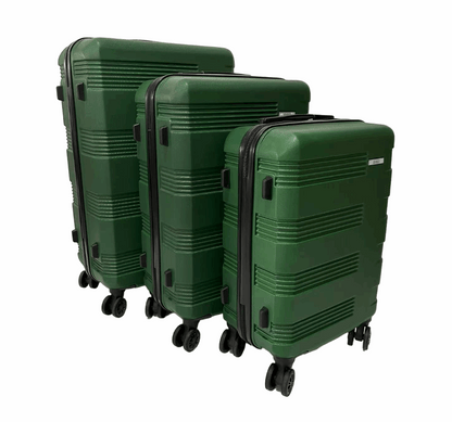 Mirage Polli Hard Shell Lightweight 3 Piece Luggage Set - Stiles Supply Co.