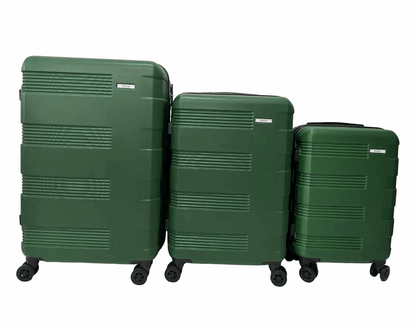 Mirage Polli Hard Shell Lightweight 3 Piece Luggage Set - Stiles Supply Co.