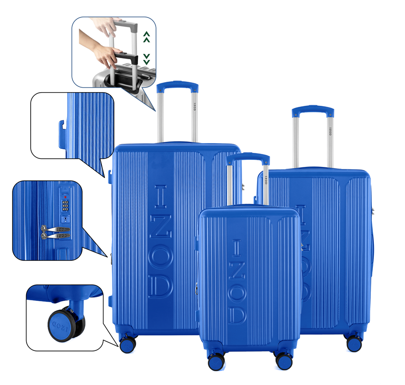 IZOD Hyman Expandable Hard shell Lightweight 3 Piece Luggage Set - Stiles Supply Co.