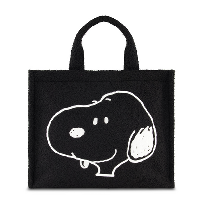 Peanuts Snoopy Black Tote Bag with Trolley Strap - Stiles Supply Co.