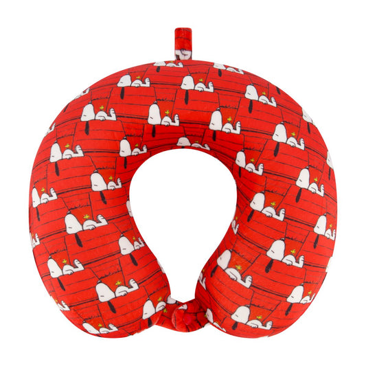Peanuts Snoopy Dog House Memory Foam Travel Neck Pillow - Stiles Supply Co.