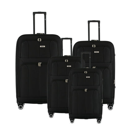 Grace Soft side Lightweight Expandable with 360° Dual Spinning Wheels and Combo Lock – Includes 32", 28", 24", 20" 4-Piece Luggage Set
