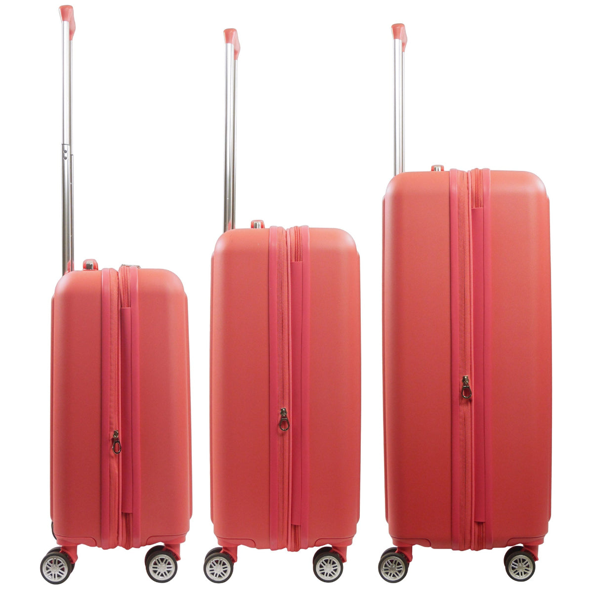 Tommy Bahama 3-Piece Coral Hard-Sided 3D Pineapple Luggage Set with Drawstring Bag - Stiles Supply Co.