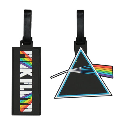 Pink Floyd Prism Logo 2-Piece Black Luggage Tag Set - Stiles Supply Co.