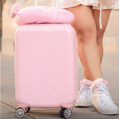 Ful Hello Kitty Pose All Over 22" Hard-Sided Luggage Pink - Stiles Supply Co.