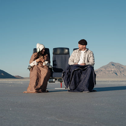 Gravel Layover™ XL Travel Blanket - Packable & Puffy | Blue - Stiles Supply Co.