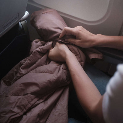 Gravel Layover™ Travel Blanket - Packable & Puffy | Quartz - Stiles Supply Co.
