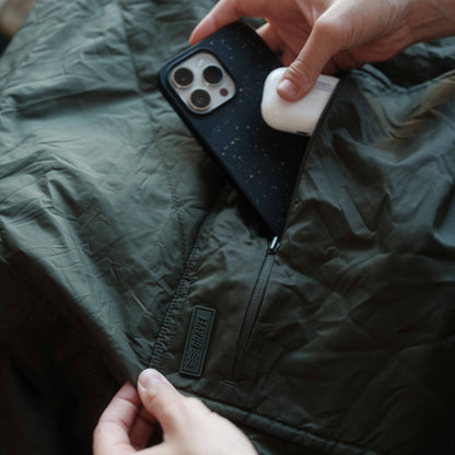 Gravel Layover™ XL Travel Blanket - Packable & Puffy | Spruce - Stiles Supply Co.