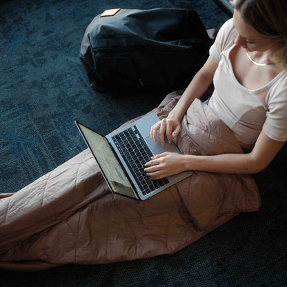 Gravel Layover™ Travel Blanket - Packable & Puffy | Quartz - Stiles Supply Co.