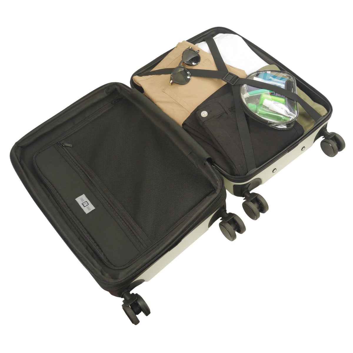 Revolution 22.5" White Carry-On Luggage by Ful