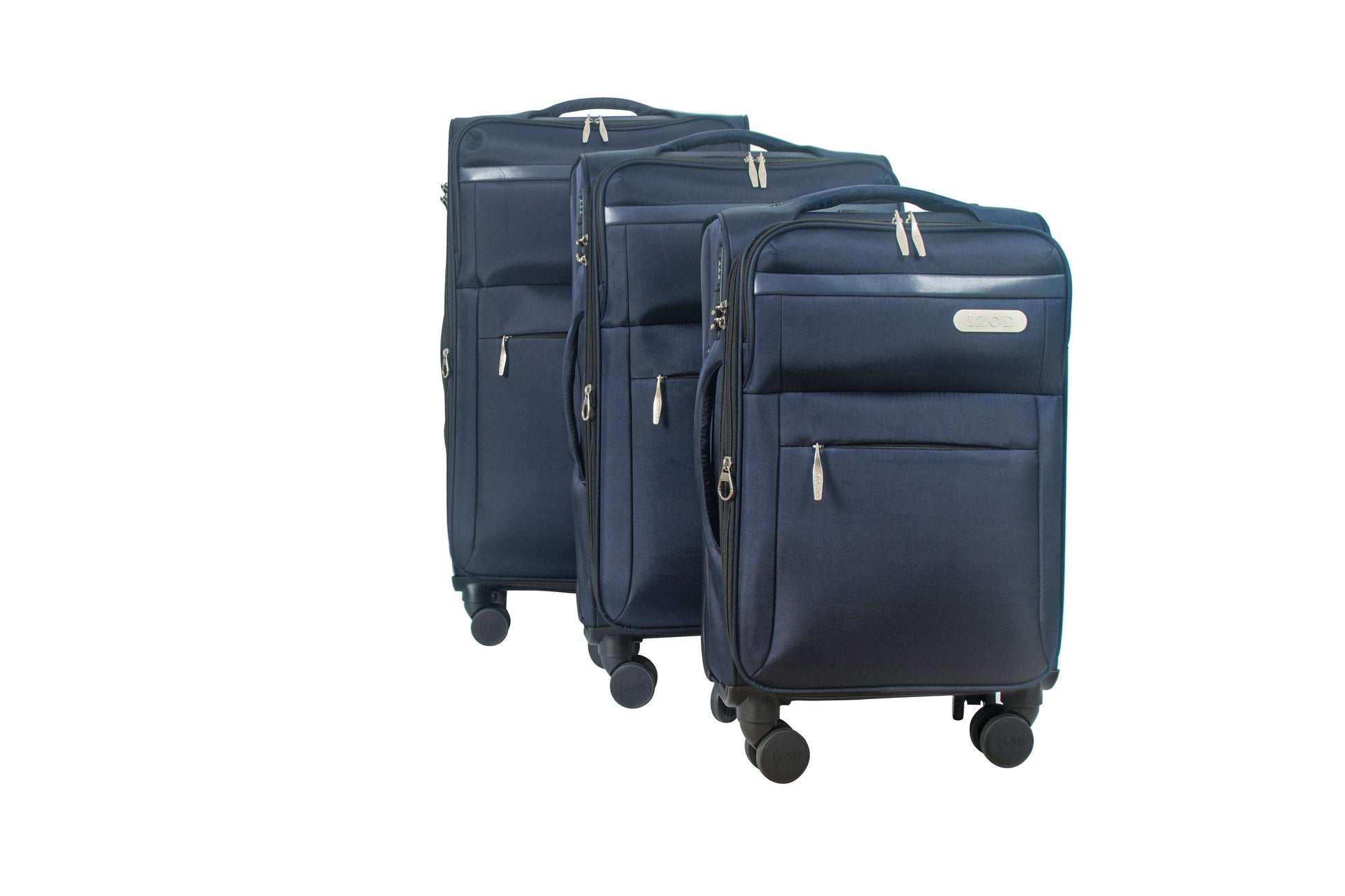 IZOD River Soft Shell Lightweight Expandable 360 Dual Spinning Wheels Combo Lock 28", 24", 20" 3 Piece Luggage Set