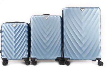 Mirage Ryan ABS Hard shell Lightweight 3 Piece Luggage Set - Stiles Supply Co.