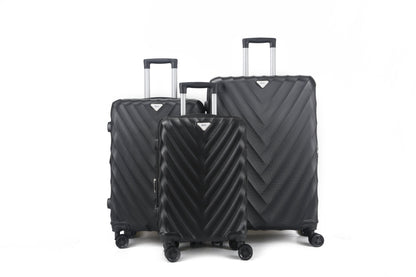 Mirage Ryan ABS Hard shell Lightweight 3 Piece Luggage Set - Stiles Supply Co.