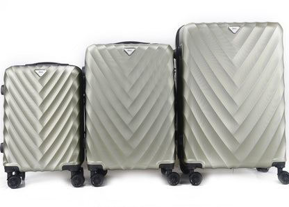 Mirage Ryan ABS Hard shell Lightweight 3 Piece Luggage Set - Stiles Supply Co.