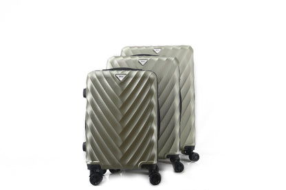 Mirage Ryan ABS Hard shell Lightweight 3 Piece Luggage Set - Stiles Supply Co.