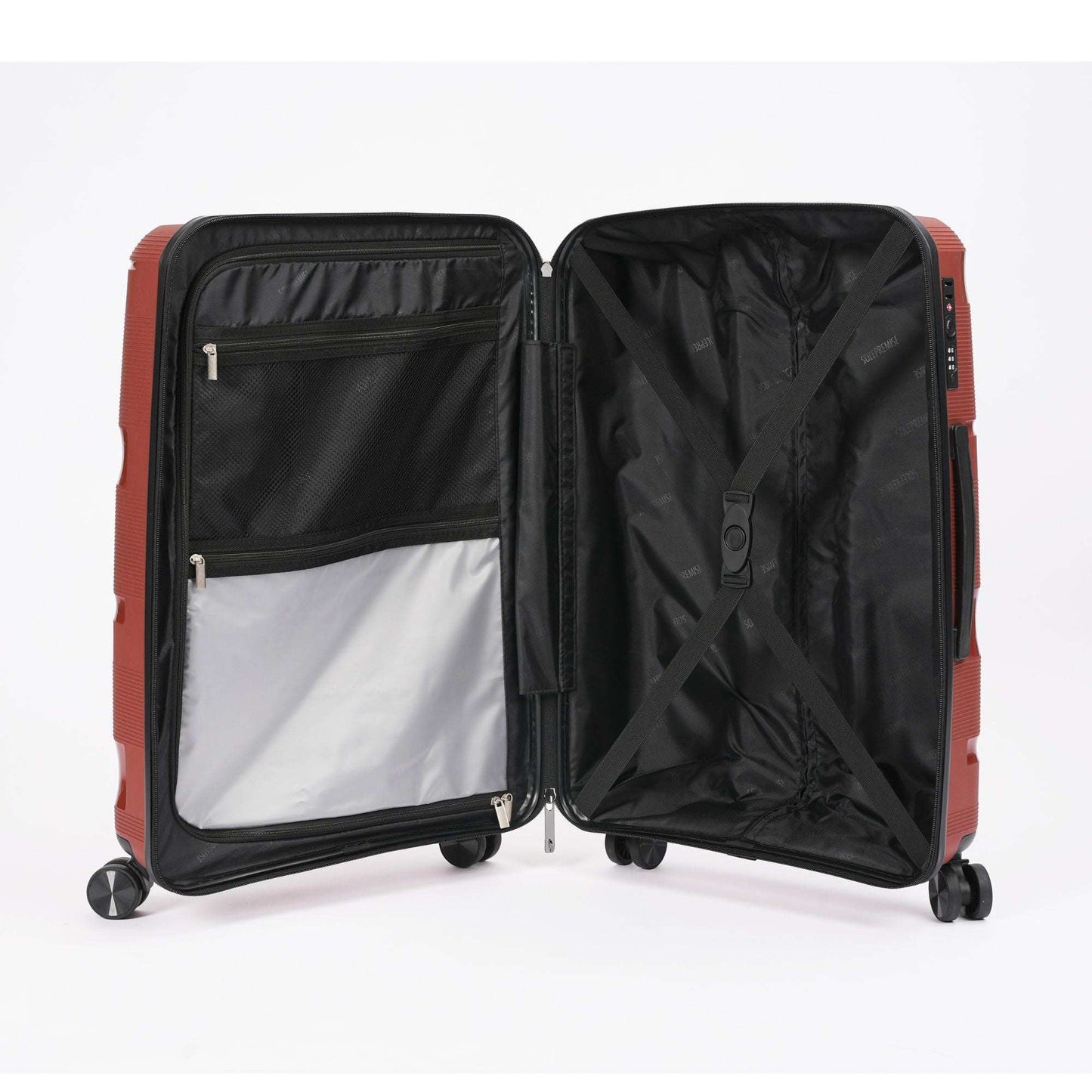 Sole Premise Red Hardcase 3-Piece Luggage Set