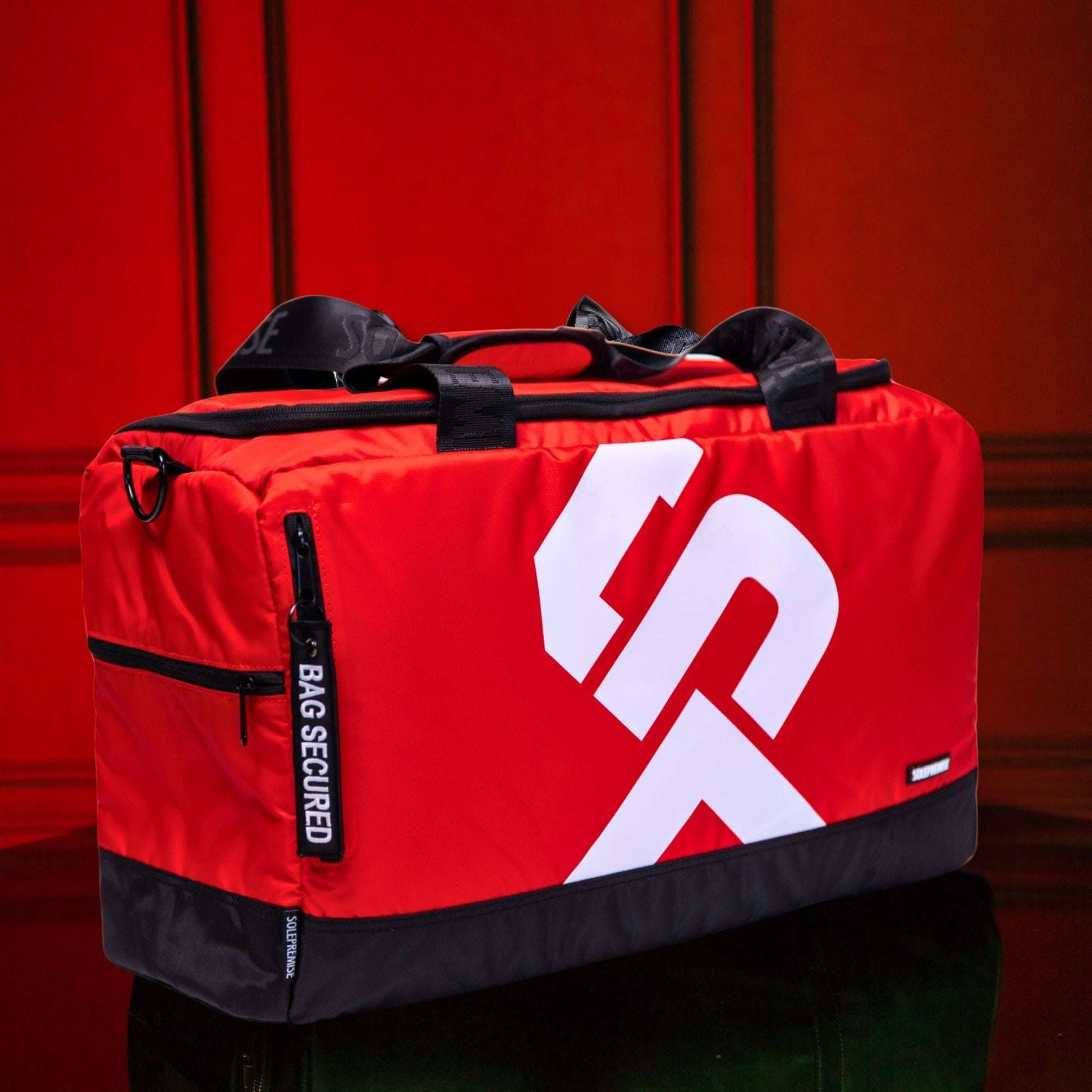 Sole Premise Red Sneaker Duffle Bag