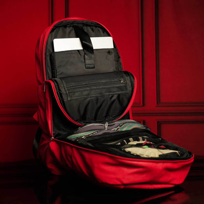 Sole Premise Red Leather Luxury Carry-On Patented Backpack (Only 300 Made)