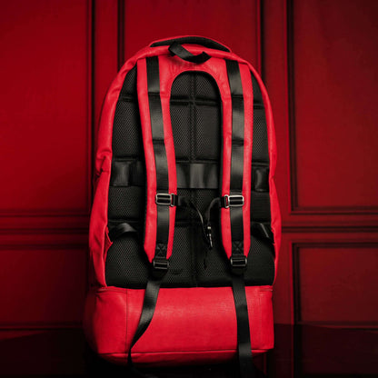 Sole Premise Red Leather Luxury Carry-On Patented Backpack (Only 300 Made)