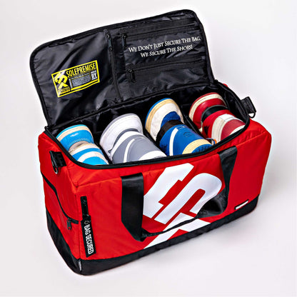 Sole Premise Red Sneaker Duffle Bag