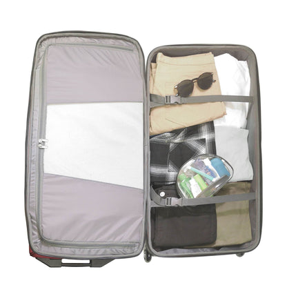 Workhorse 30" Split Level Dark Red FŪL Rolling Duffle Bag